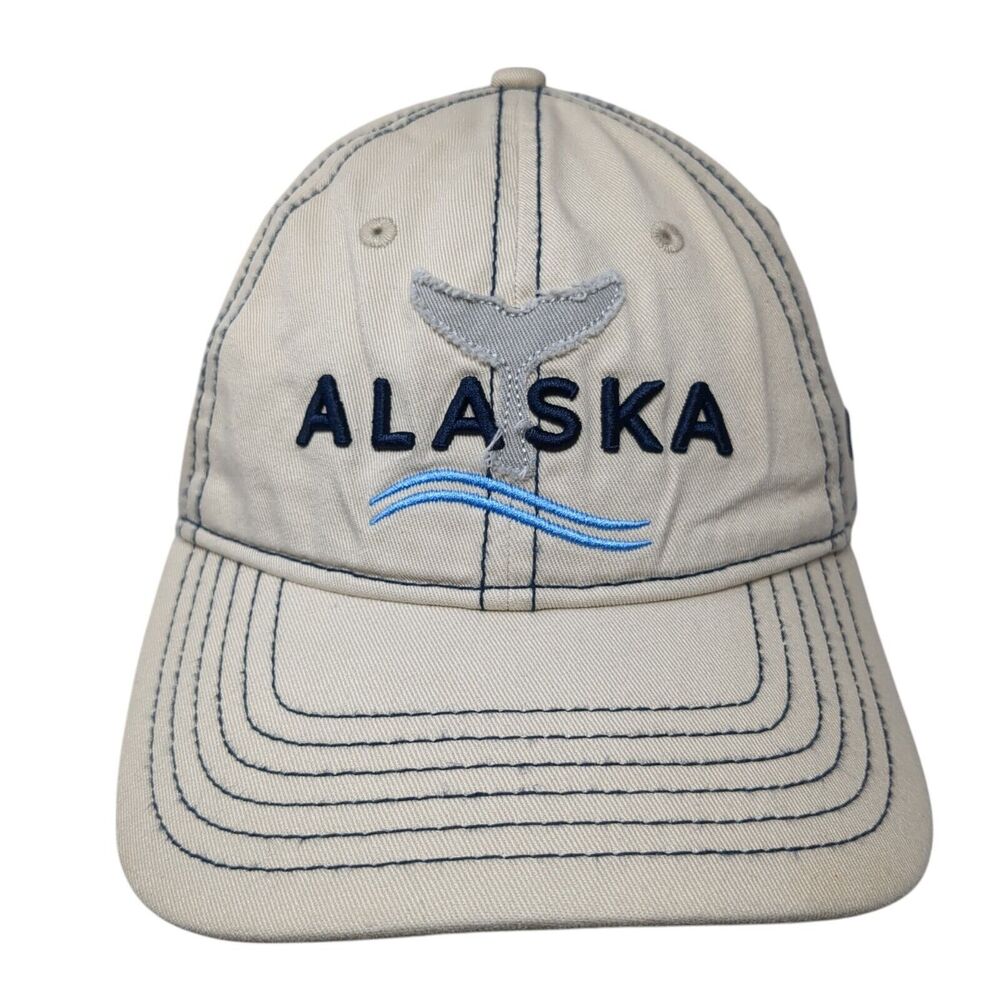 Alaska Strapback Hat Tan One Size Adjustable Embroidered Princess Cruises